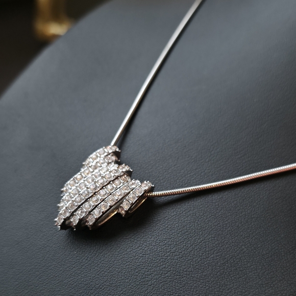 Swarovski Jewelry - Swarovski Silver Plated Crystal Dance Necklace